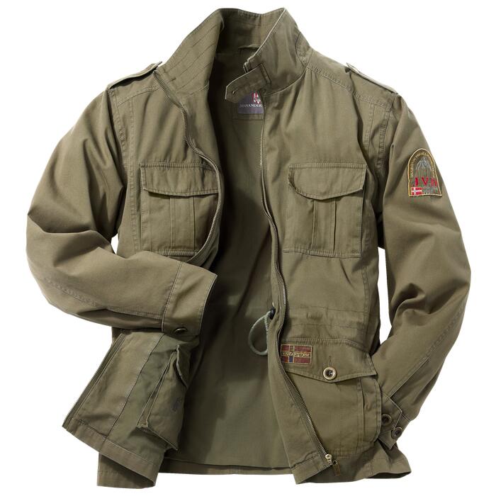 Men’s field jacket with adjustable waist