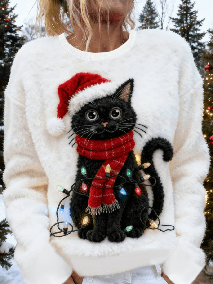 Stefania | Christmas Cat Sweater