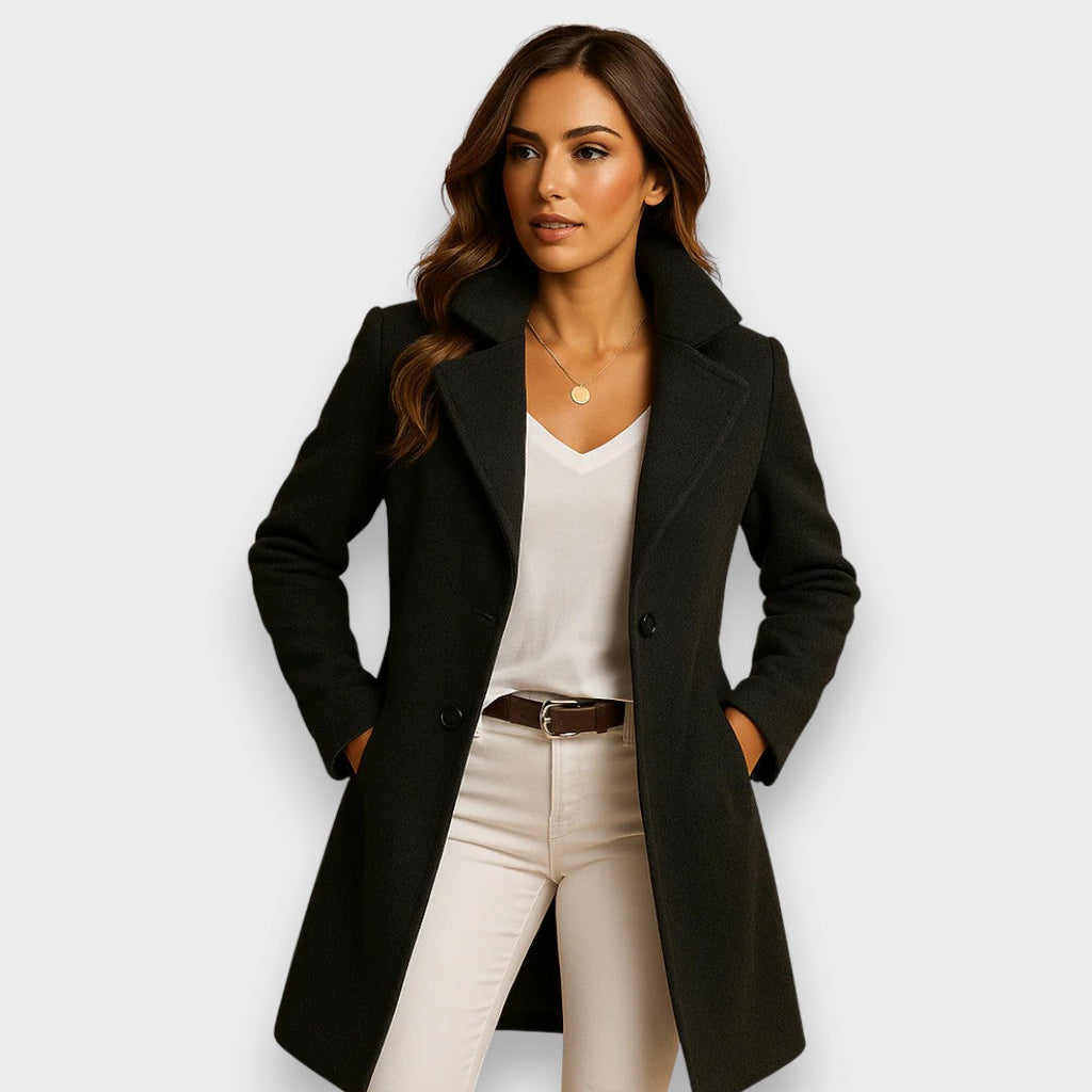 Milena | Classic Wool Double-Breasted Coat