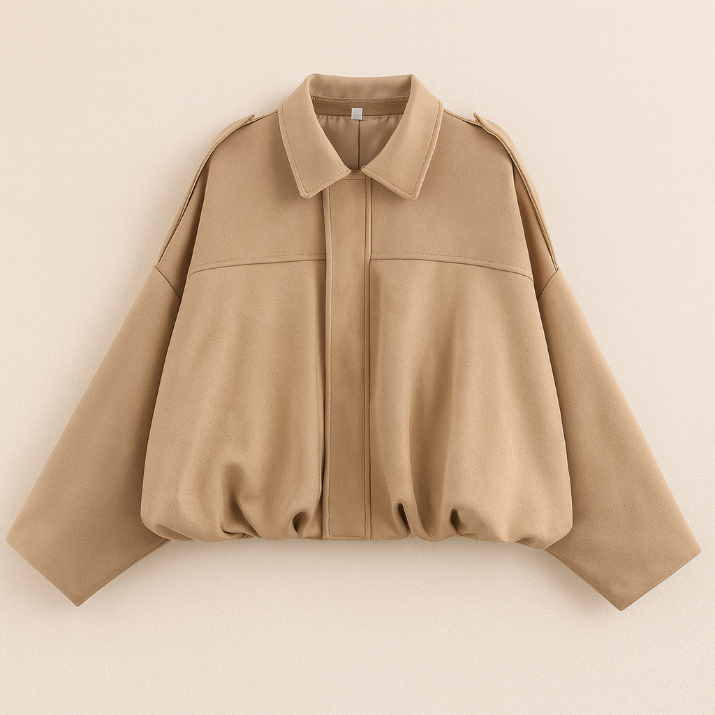 FRESH LABEL | Hailey Oversized Bomber Jacket (Final Sale)