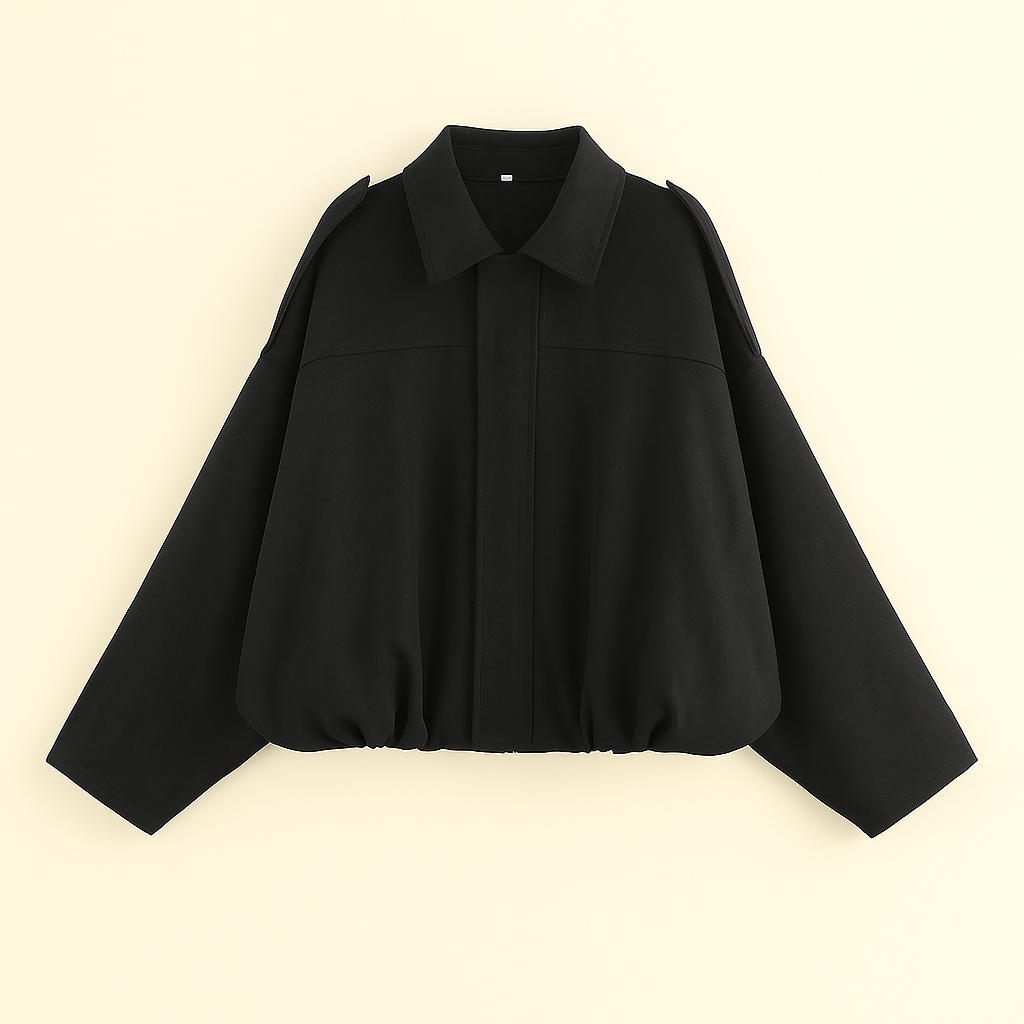 FRESH LABEL | Hailey Oversized Bomber Jacket (Final Sale)