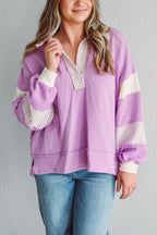 WAMAL™ - Casual Oversized V-Neck Long Sleeve Sweatshirt