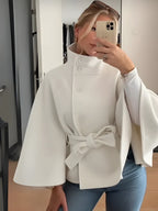 FRESH LABEL | Liv – Belted Cape Coat